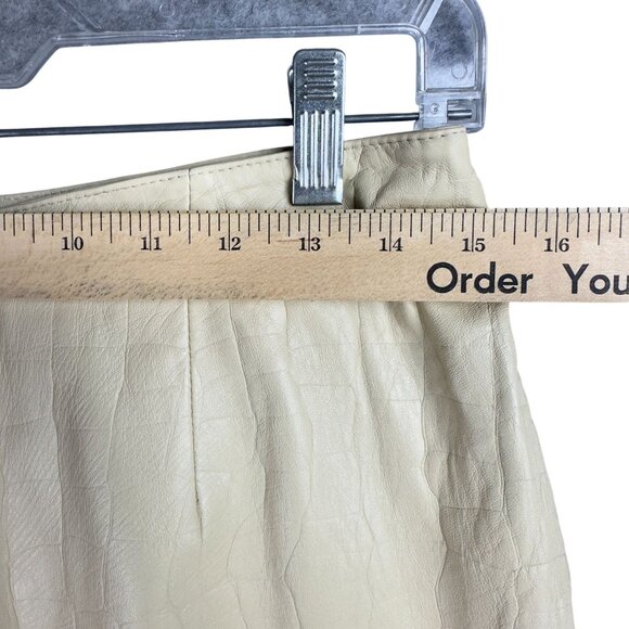 Pelle Studio Wilson’s Skirt Leather Women’s 10 Lined Back Slit High Rise - Picture 7 of 8
